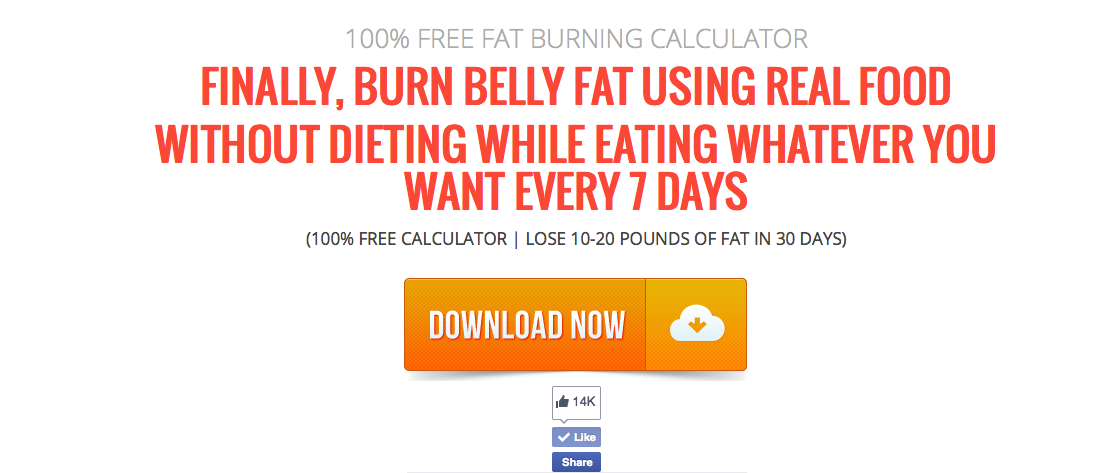 fat burning calculator