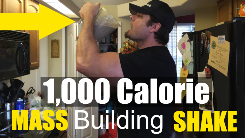 1000 calorie muscle building shake